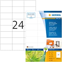 Herma 10824 - Pack de 2400 etiquetas- 70 x 37 mm- color blanco